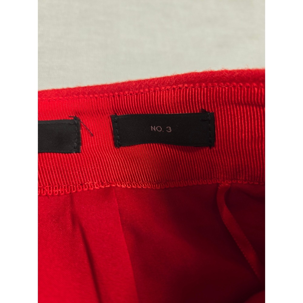 J.Crew No. 3 Pencil Skirt Red 100% Wool BD513 Womens 6 - Picture 4 of 11